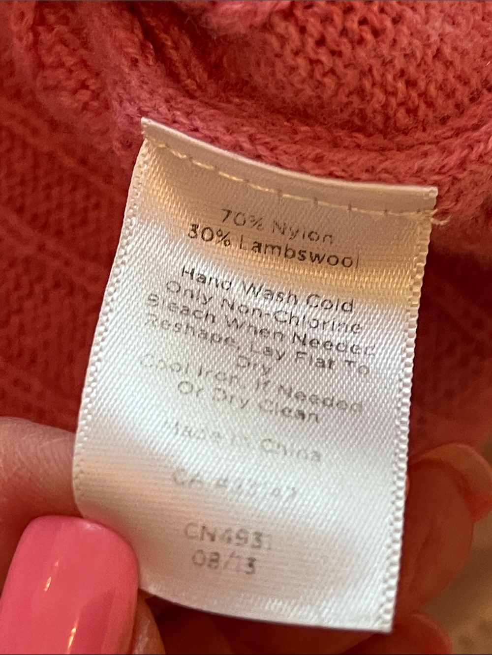 Talbots Lambswool Blend Cable Sweater - Picture 6 of 6